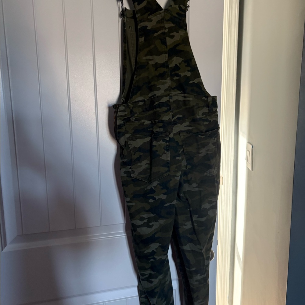 No Boundaries Green Camouflage Jumpsuit